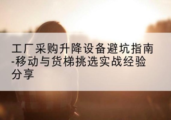 盐田移动式升降机怎么选-工厂采购升降设备避坑指南-移动与货梯挑选实战经验分享